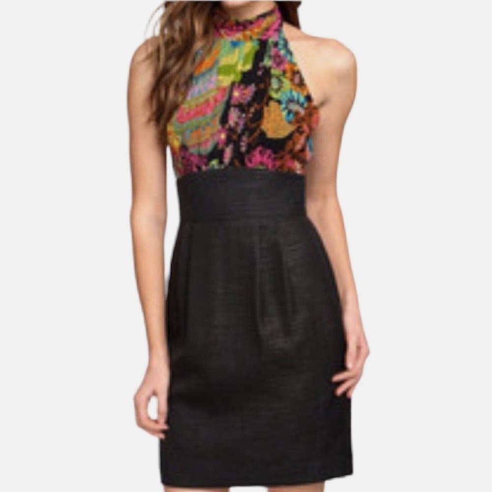 Trina Turk Multicolor Halter Mini Dress